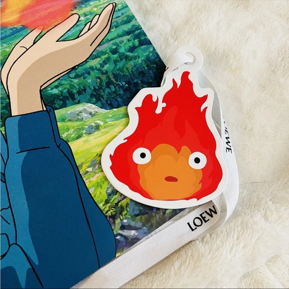 LOEWE Studio Ghibli Howl's Moving Castle Shopping Bag Sophie Ver Calcifer Charm - Picture 2 of 6